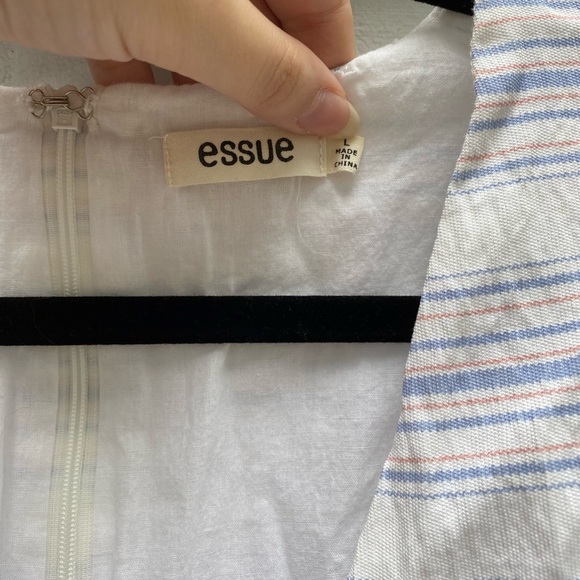 Essue Striped Ruffle Dress - Picture 2 of 9